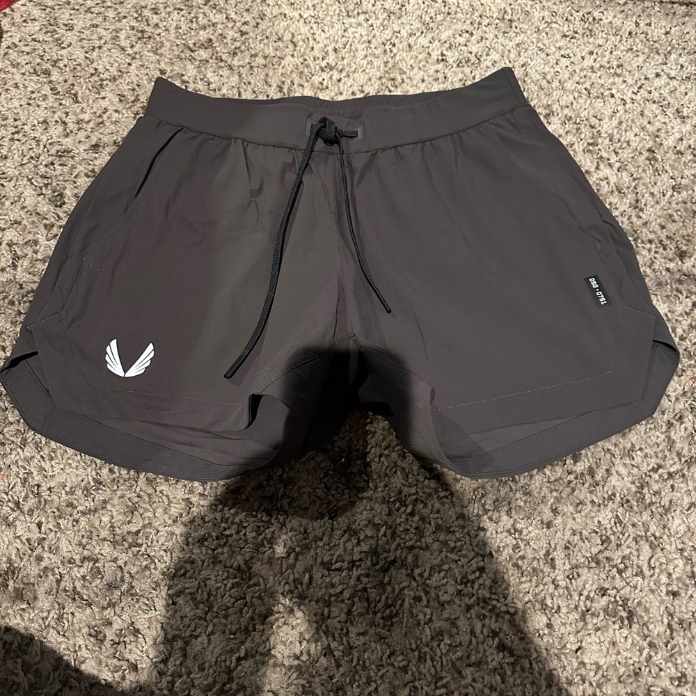 Men's dark gray ASRV gym shorts